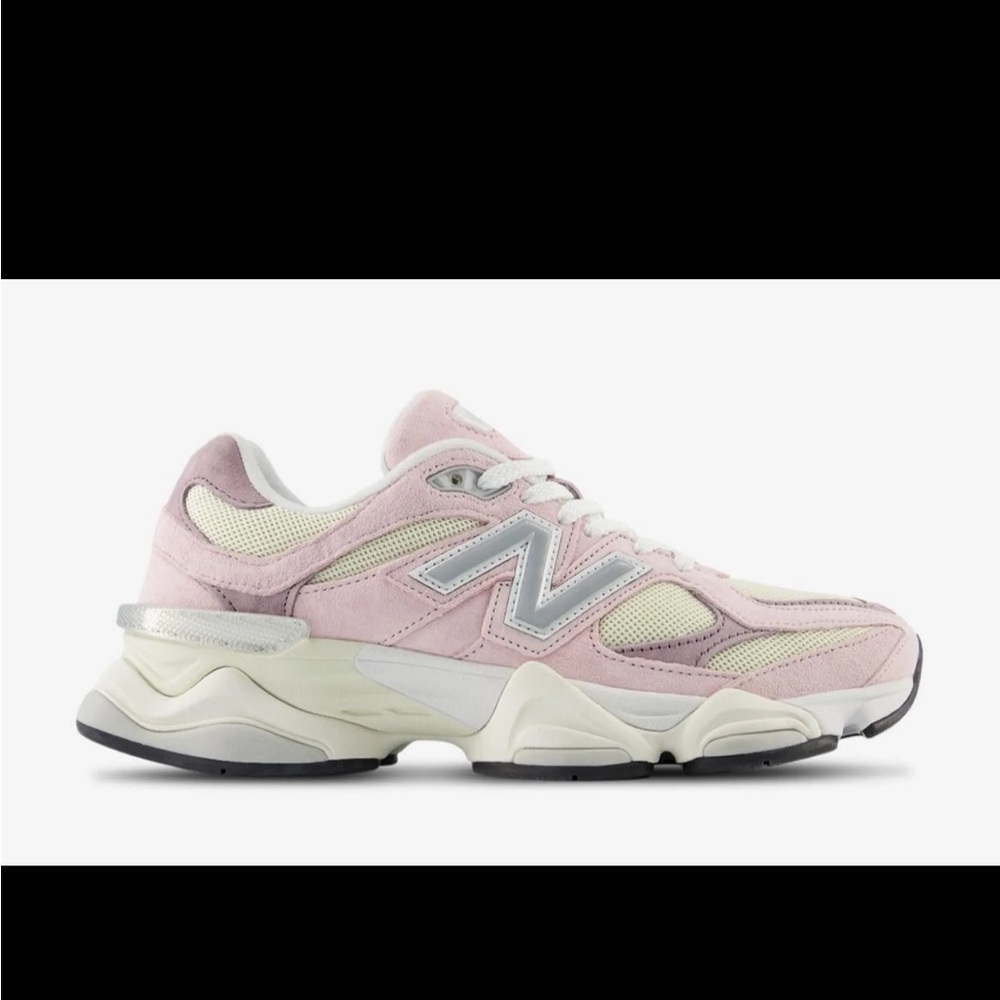 New Balance Pink and Cream Retro Sneakers